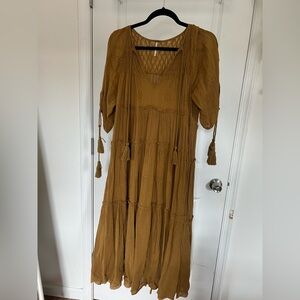 Free People Golden Maxi Dress